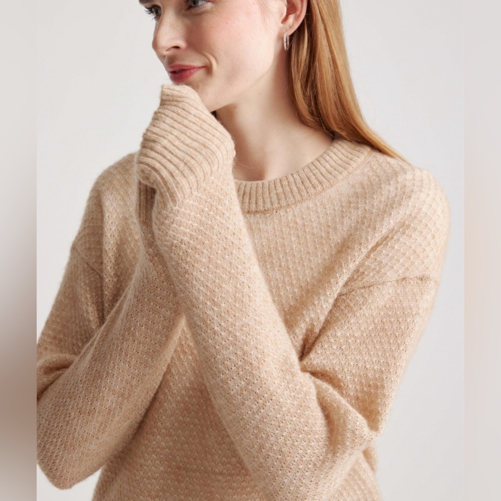Quince Women's Crew Neck Sweater - Beige